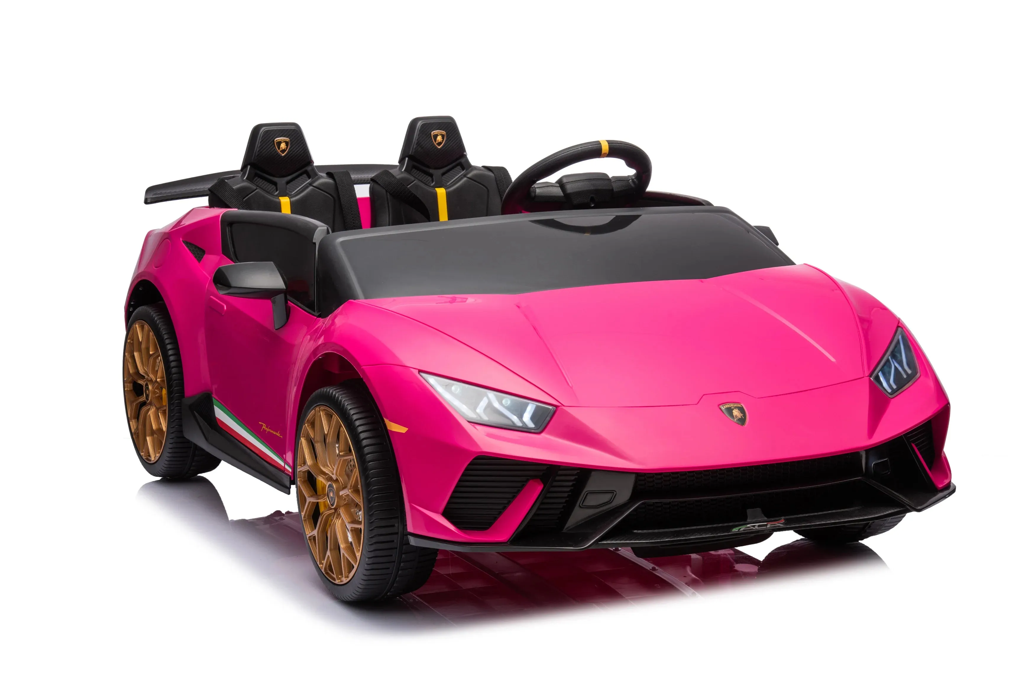 2025 Upgraded Licensed 24V Huracan Lamborghini 2 Seater XXL | 4x4 | Special Edition | Leather Seats | Rubber Tires | Remote