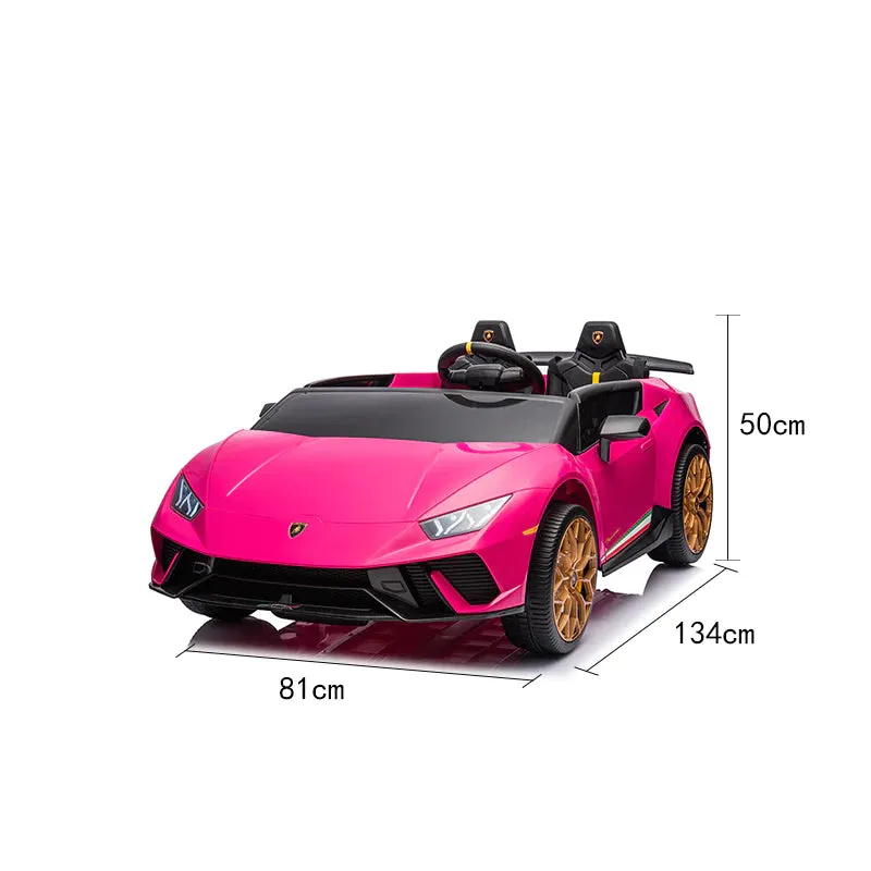 2025 Upgraded Licensed 24V Huracan Lamborghini 2 Seater XXL | 4x4 | Special Edition | Leather Seats | Rubber Tires | Remote