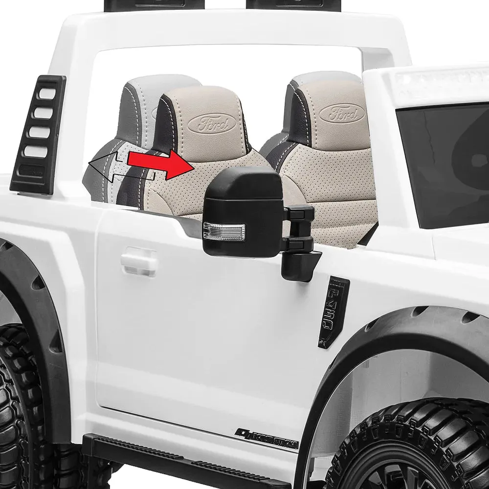 2025 Upgraded Licensed Ford Super Duty F450 | 6 Wheels | Custom Edition 24V Lifted | 2 Seater | Leather Seats | Rubber Tires | Remote