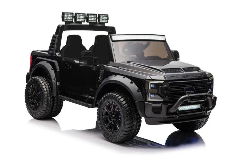 2025 Upgraded Licensed Ford Super Duty F450 | 6 Wheels | Custom Edition 24V Lifted | 2 Seater | Leather Seats | Rubber Tires | Remote