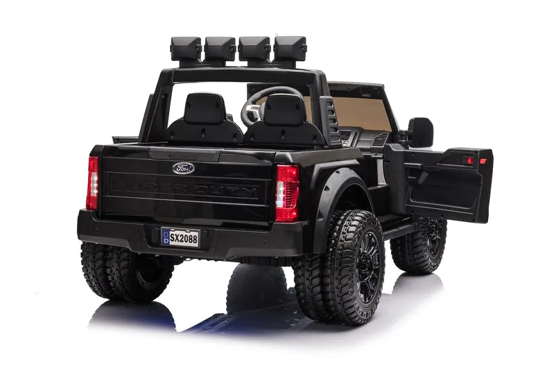 2025 Upgraded Licensed Ford Super Duty F450 | 6 Wheels | Custom Edition 24V Lifted | 2 Seater | Leather Seats | Rubber Tires | Remote