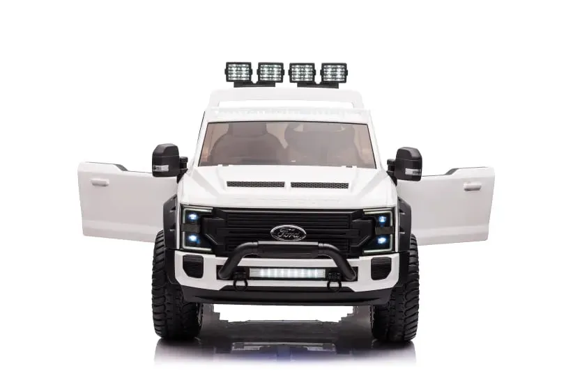 2025 Upgraded Licensed Ford Super Duty F450 | 6 Wheels | Custom Edition 24V Lifted | 2 Seater | Leather Seats | Rubber Tires | Remote