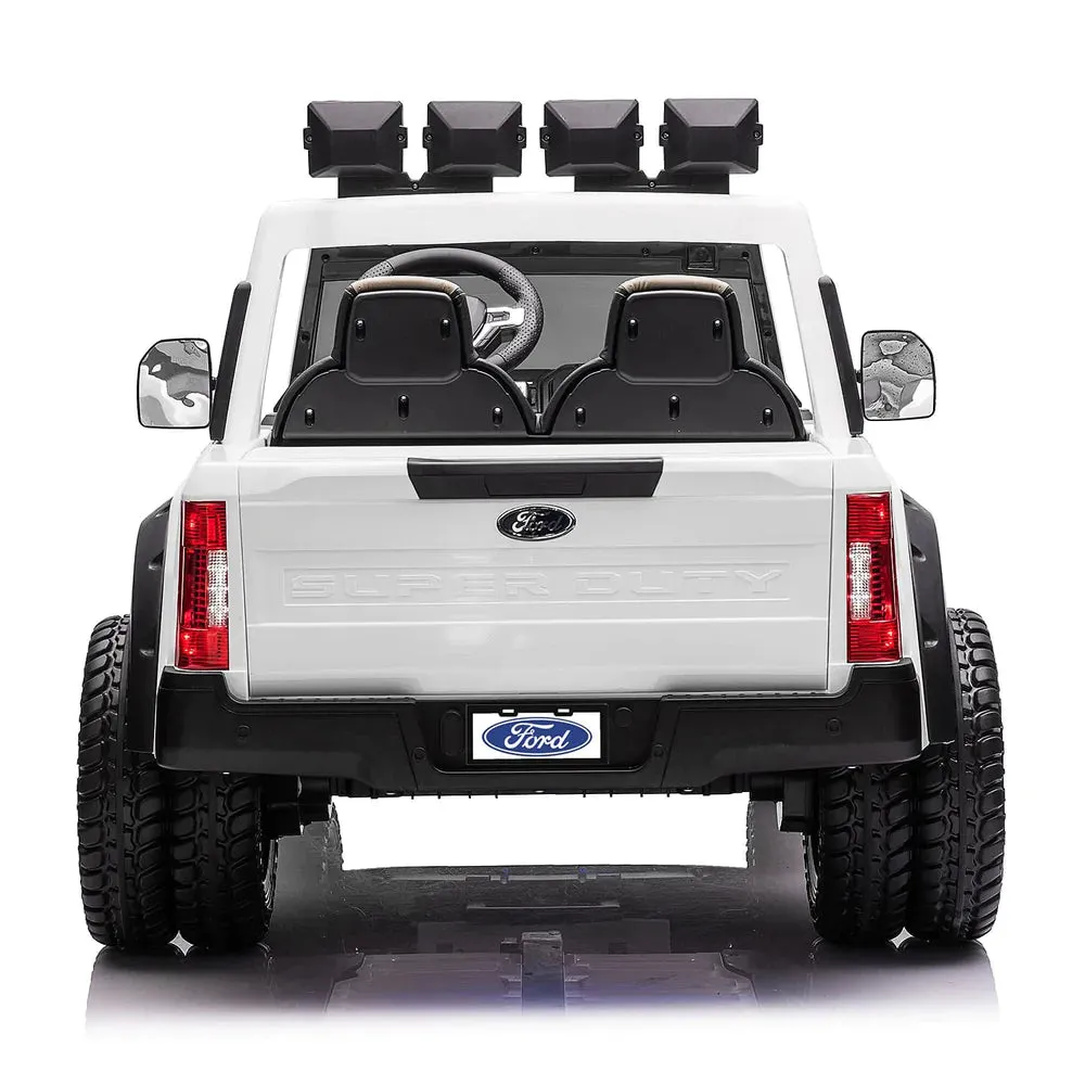 2025 Upgraded Licensed Ford Super Duty F450 | 6 Wheels | Custom Edition 24V Lifted | 2 Seater | Leather Seats | Rubber Tires | Remote