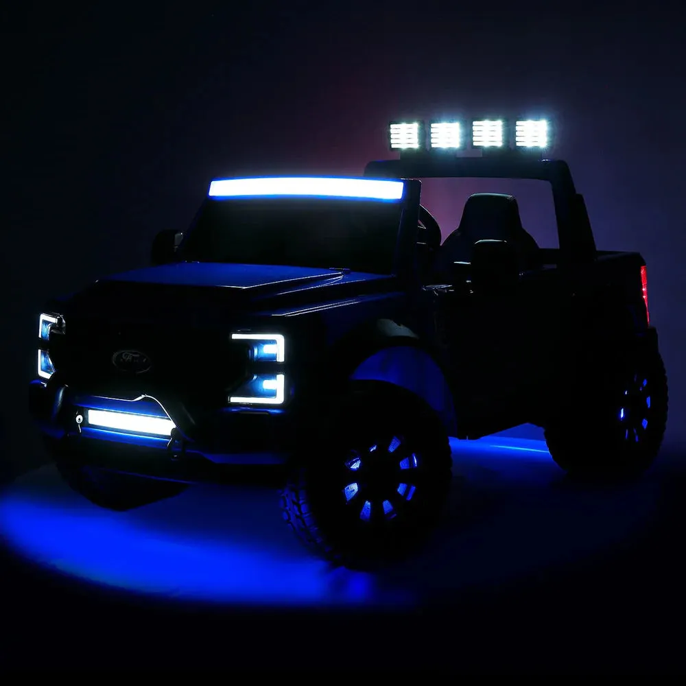 2025 Upgraded Licensed Ford Super Duty F450 | 6 Wheels | Custom Edition 24V Lifted | 2 Seater | Leather Seats | Rubber Tires | Remote