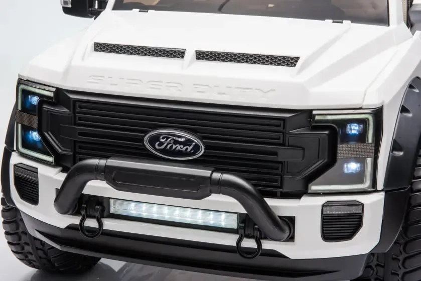 2025 Upgraded Licensed Ford Super Duty F450 | 6 Wheels | Custom Edition 24V Lifted | 2 Seater | Leather Seats | Rubber Tires | Remote