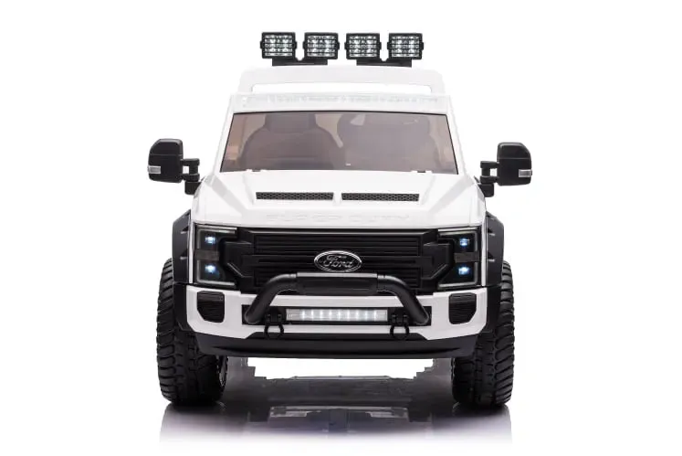 2025 Upgraded Licensed Ford Super Duty F450 | 6 Wheels | Custom Edition 24V Lifted | 2 Seater | Leather Seats | Rubber Tires | Remote