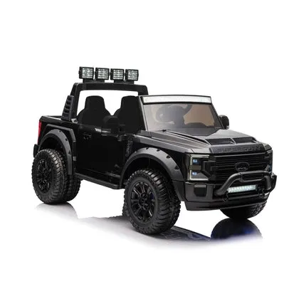 2025 Upgraded Licensed Ford Super Duty F450 | 6 Wheels | Custom Edition 24V Lifted | 2 Seater | Leather Seats | Rubber Tires | Remote