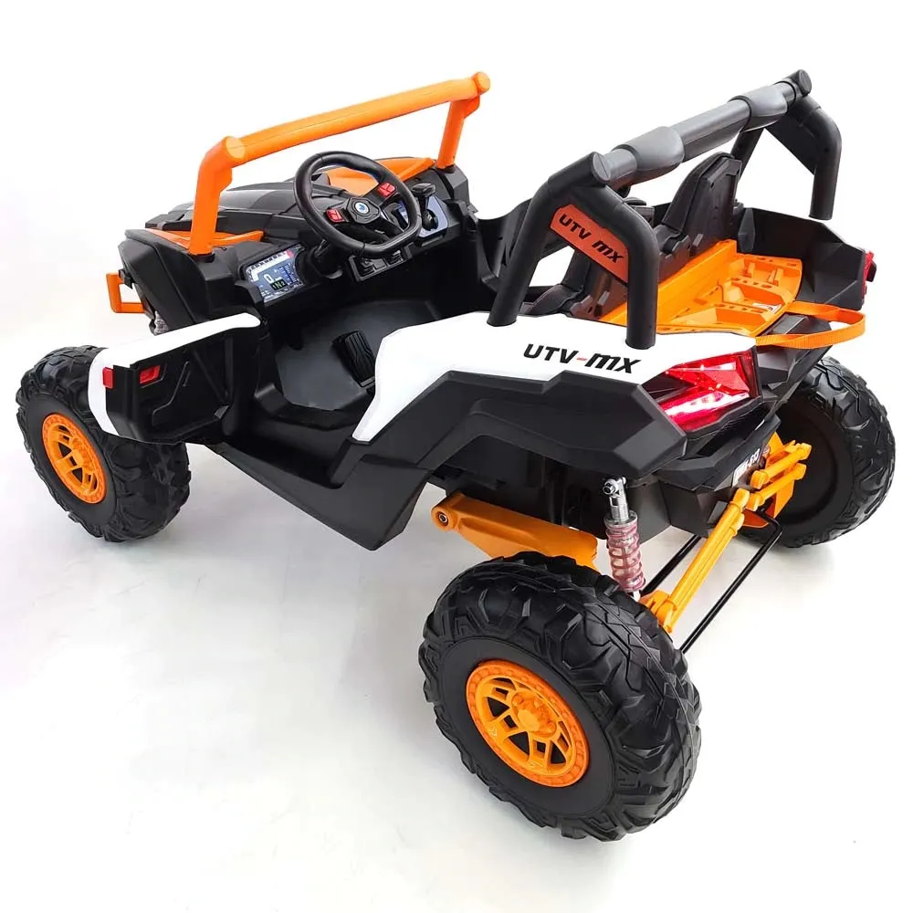 2025 Upgraded UTV XMX613 XXL 4x4 | 24V | 2 Seater Ride-On | TV Mp4 Screen | Leather Seats | Rubber Tires | Remote | Pre Order