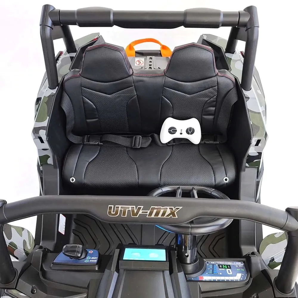 2025 Upgraded UTV XMX613 XXL 4x4 | 24V | 2 Seater Ride-On | TV Mp4 Screen | Leather Seats | Rubber Tires | Remote | Pre Order