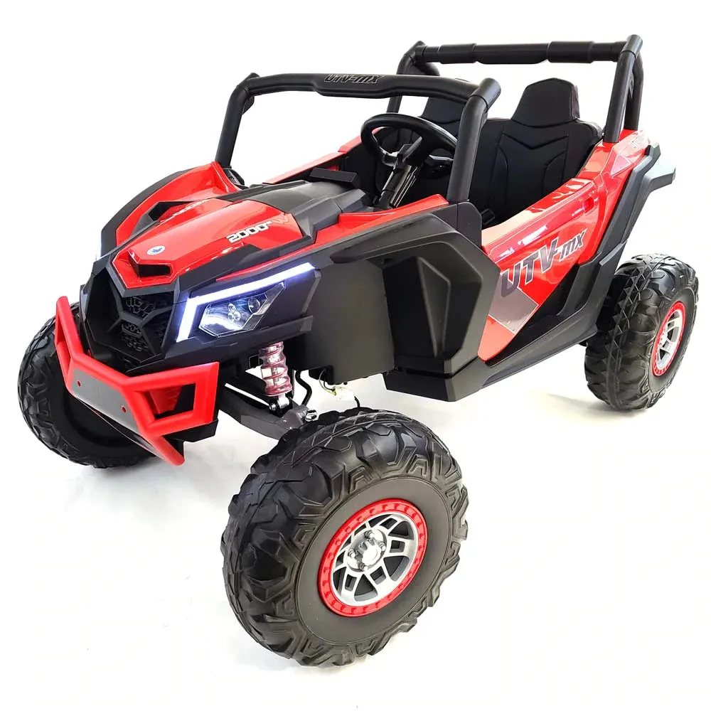 2025 Upgraded UTV XMX613 XXL 4x4 | 24V | 2 Seater Ride-On | TV Mp4 Screen | Leather Seats | Rubber Tires | Remote | Pre Order