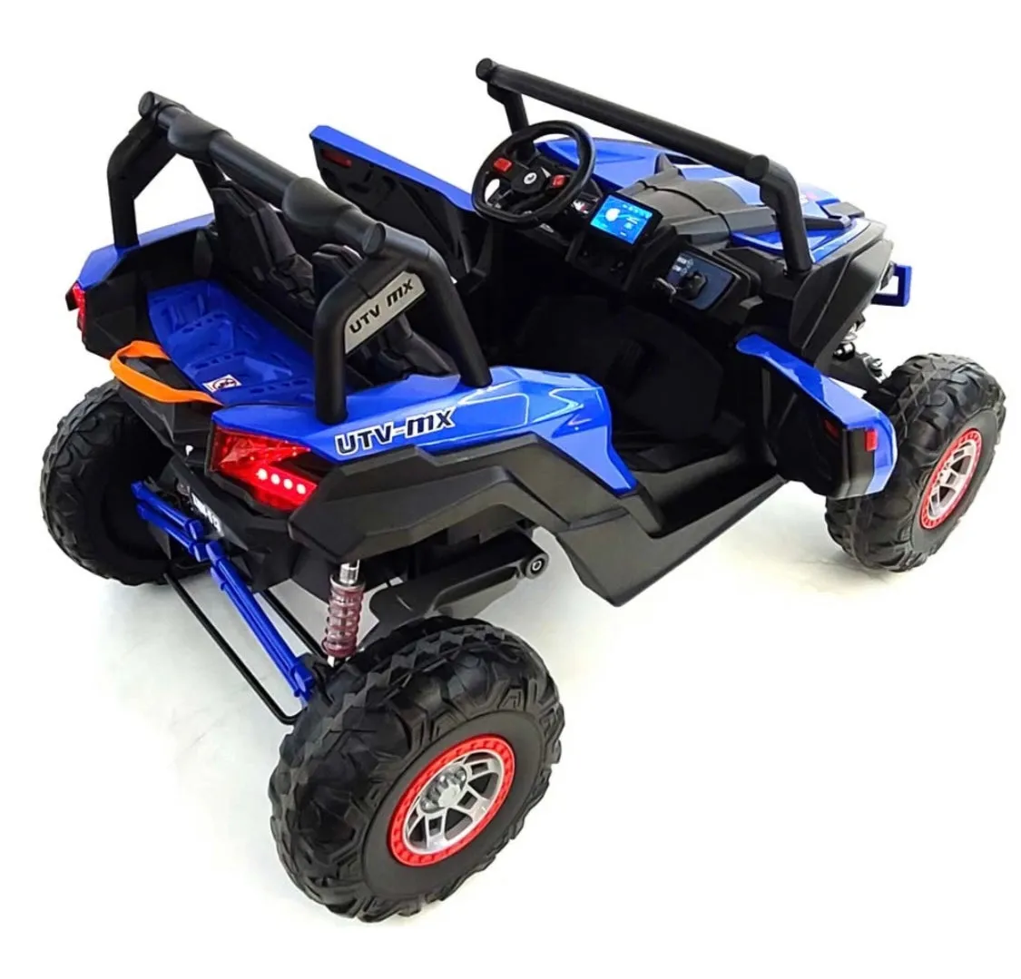 2025 Upgraded UTV XMX613 XXL 4x4 | 24V | 2 Seater Ride-On | TV Mp4 Screen | Leather Seats | Rubber Tires | Remote | Pre Order
