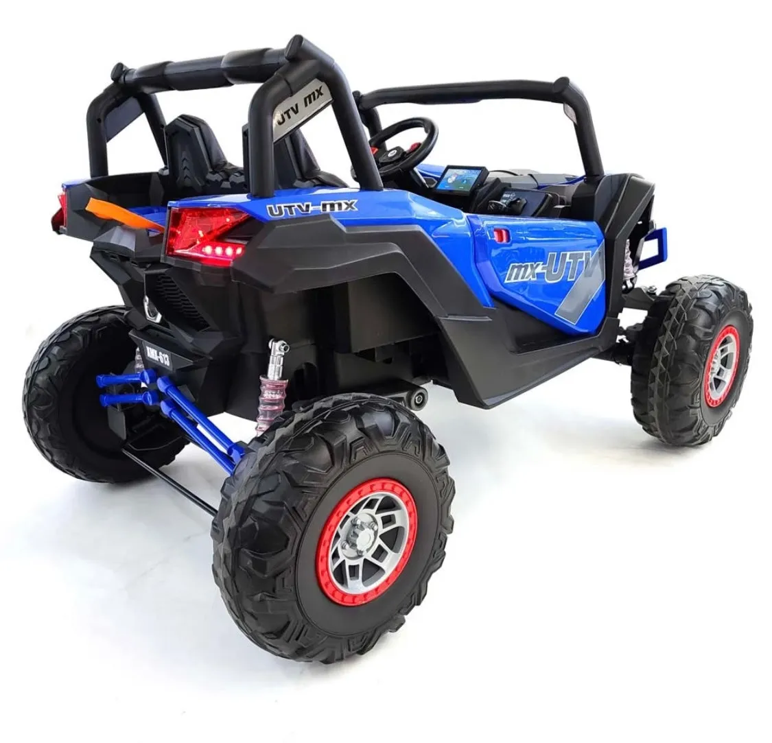 2025 Upgraded UTV XMX613 XXL 4x4 | 24V | 2 Seater Ride-On | TV Mp4 Screen | Leather Seats | Rubber Tires | Remote | Pre Order