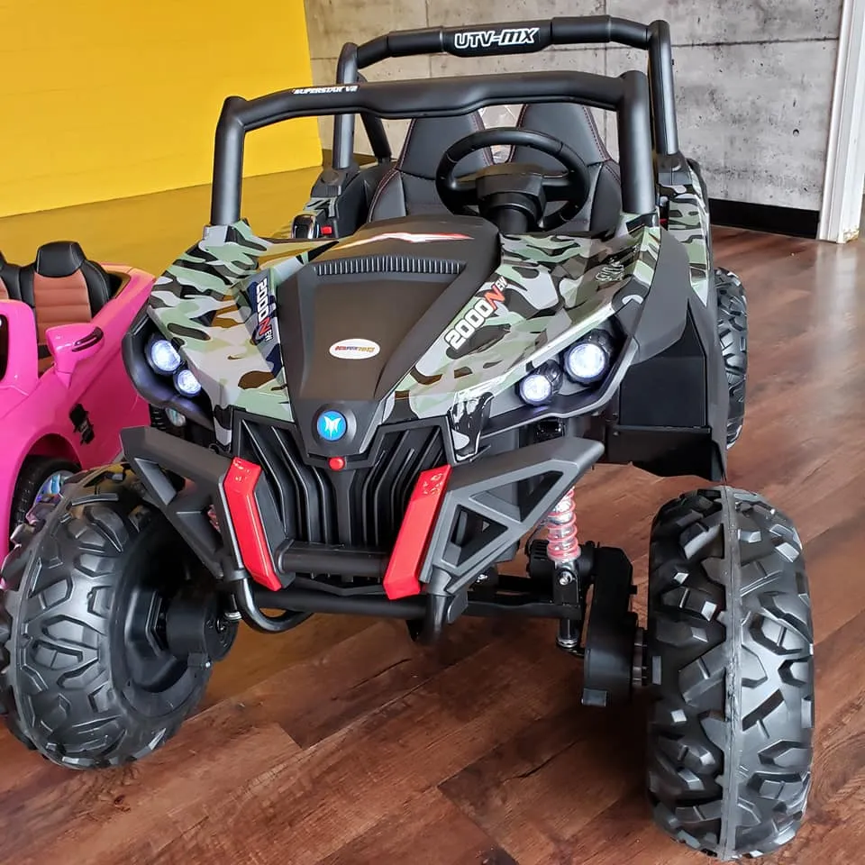 2025 XMX603 Utv 2 Seater Ride-On | MP3 | Upgraded 24V Leather Seats | 4x4 | Rubber Tires | Remote