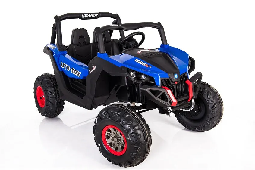 2025 XMX603 Utv 2 Seater Ride-On | MP3 | Upgraded 24V Leather Seats | 4x4 | Rubber Tires | Remote
