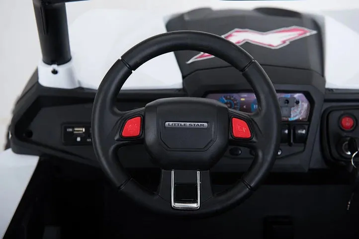 2025 XMX603 Utv 2 Seater Ride-On | MP3 | Upgraded 24V Leather Seats | 4x4 | Rubber Tires | Remote