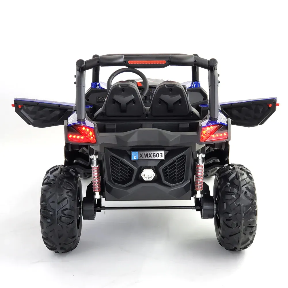 2025 XMX603 Utv 2 Seater Ride-On | MP3 | Upgraded 24V Leather Seats | 4x4 | Rubber Tires | Remote