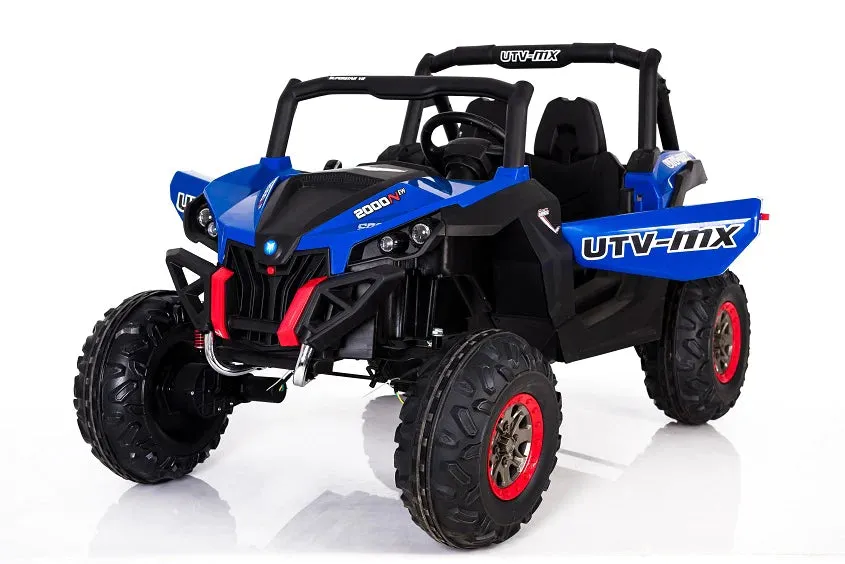 2025 XMX603 Utv 2 Seater Ride-On | MP3 | Upgraded 24V Leather Seats | 4x4 | Rubber Tires | Remote