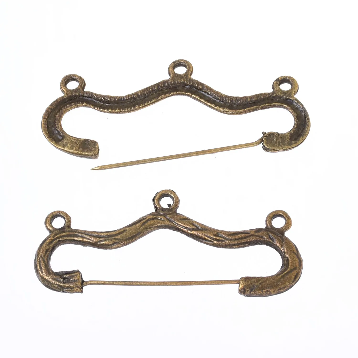 20*45mm Alloy Pin Brooches Bow And Arrow Brooches With Loop Brooch Jewelry Accessories 10pcs 102741