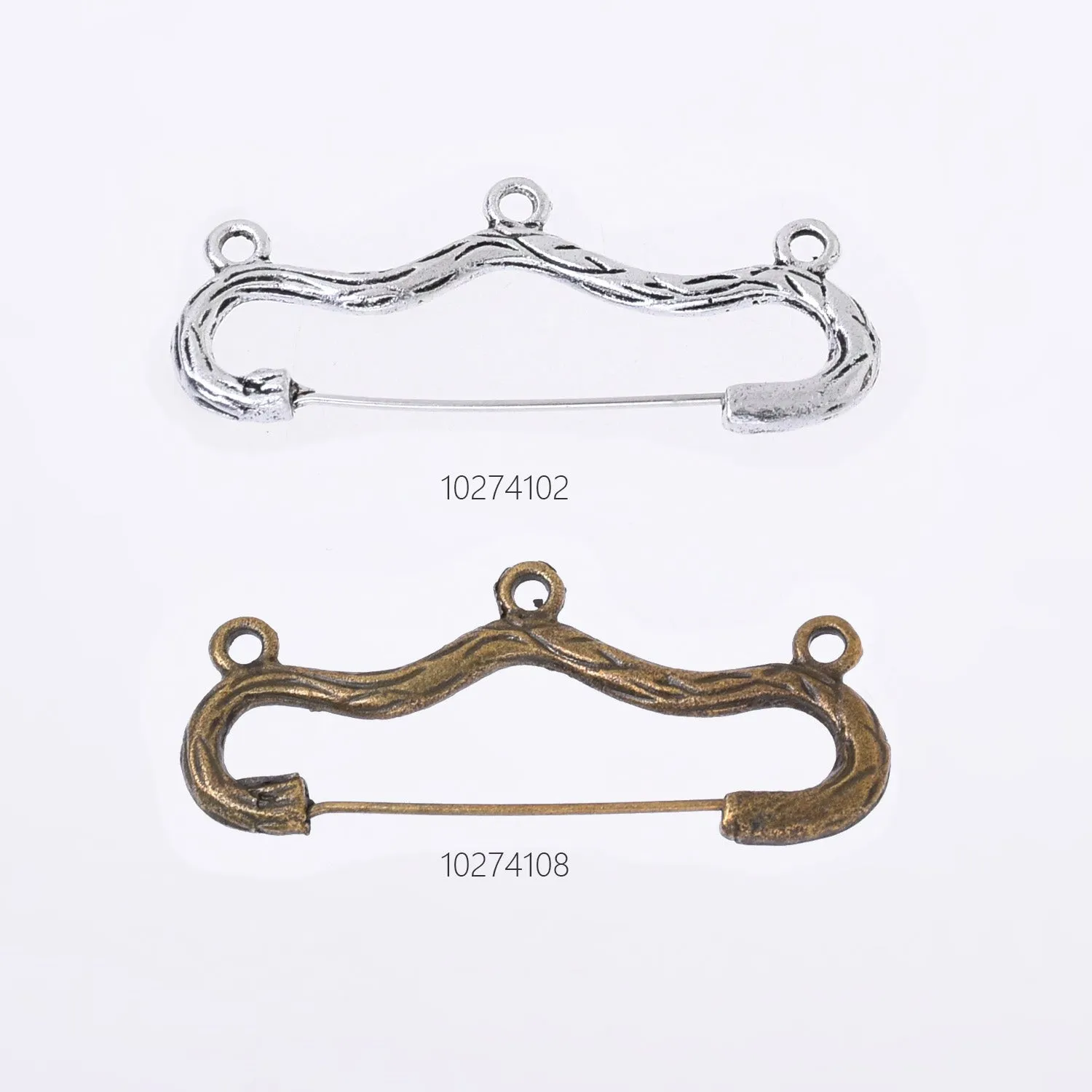 20*45mm Alloy Pin Brooches Bow And Arrow Brooches With Loop Brooch Jewelry Accessories 10pcs 102741