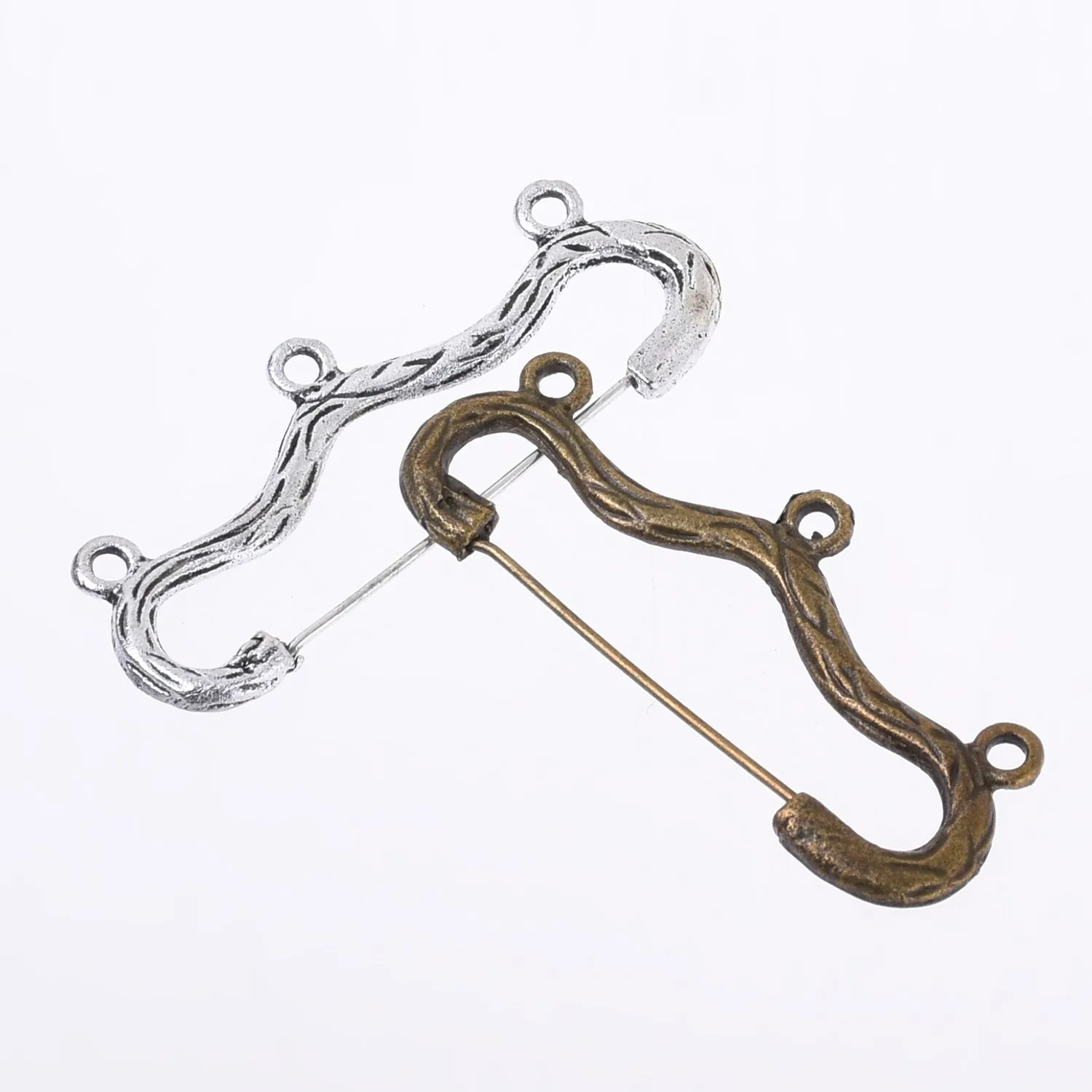 20*45mm Alloy Pin Brooches Bow And Arrow Brooches With Loop Brooch Jewelry Accessories 10pcs 102741