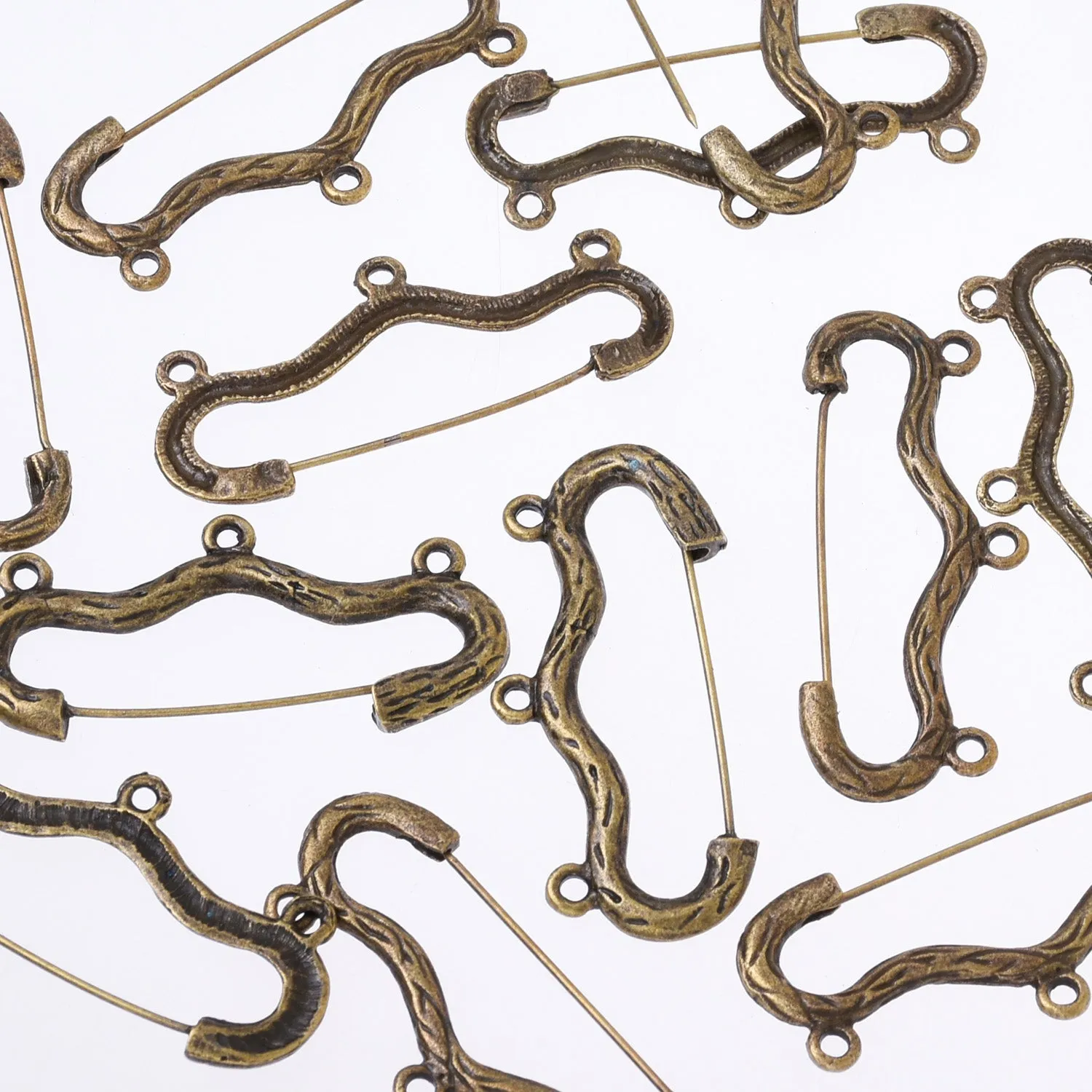 20*45mm Alloy Pin Brooches Bow And Arrow Brooches With Loop Brooch Jewelry Accessories 10pcs 102741