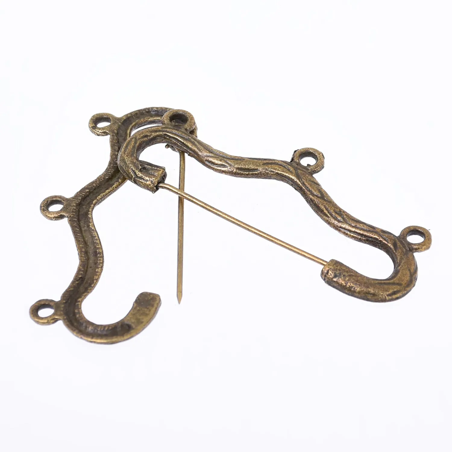 20*45mm Alloy Pin Brooches Bow And Arrow Brooches With Loop Brooch Jewelry Accessories 10pcs 102741