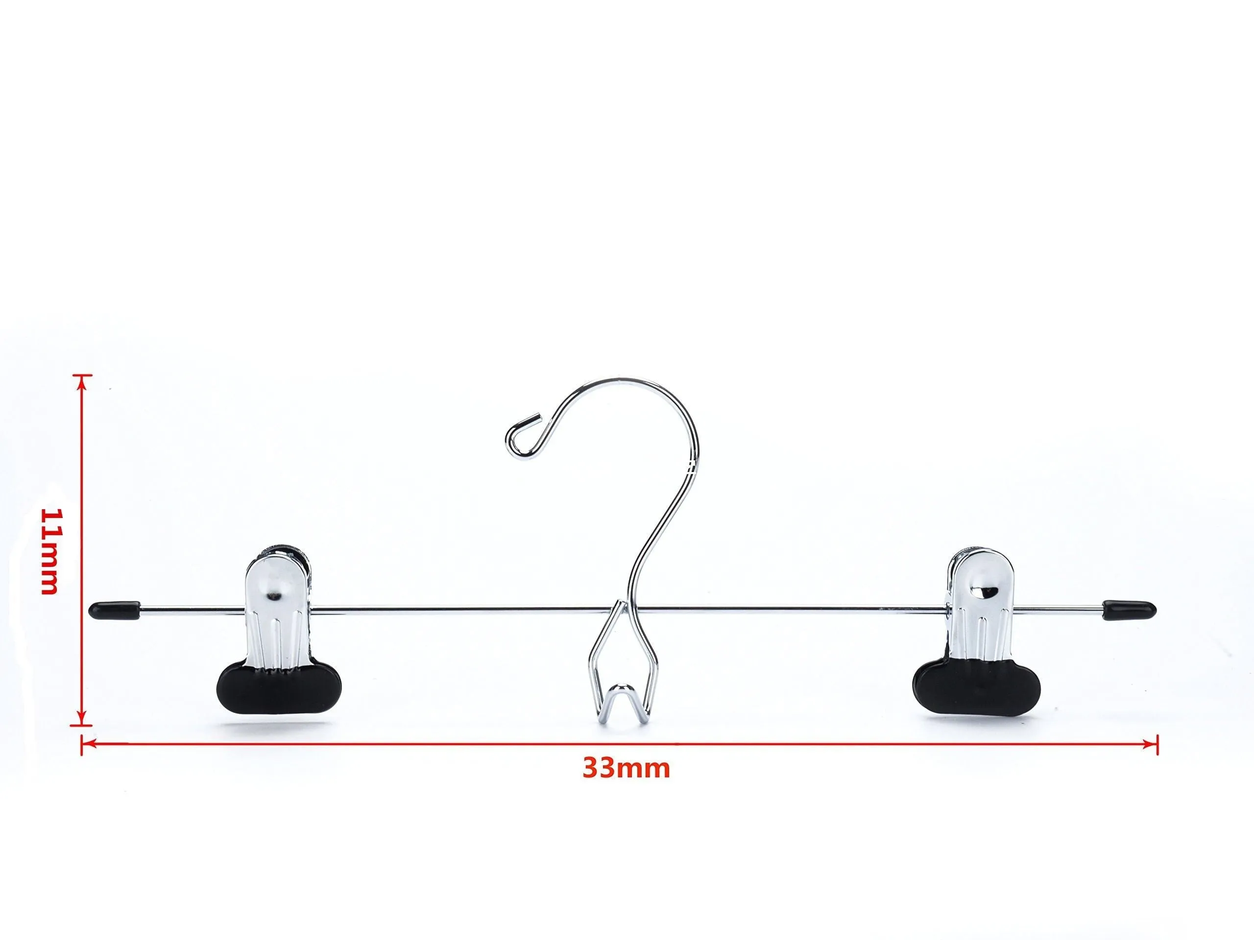 24 Quality Pants Hangers Heavy Duty Add-on Skirt/Slack Metal Hanger, Set of 24 (24)
