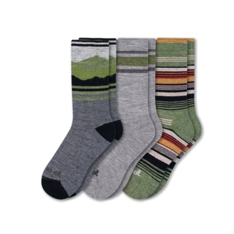 3 Pack - Men's Crew Pacas Socks