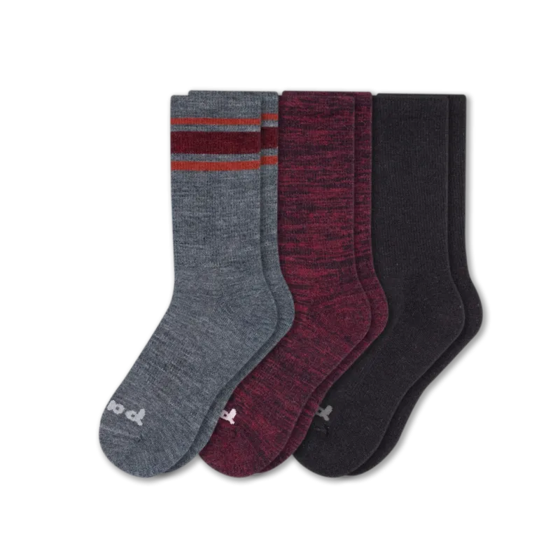 3 Pack - Men's Crew Pacas Socks
