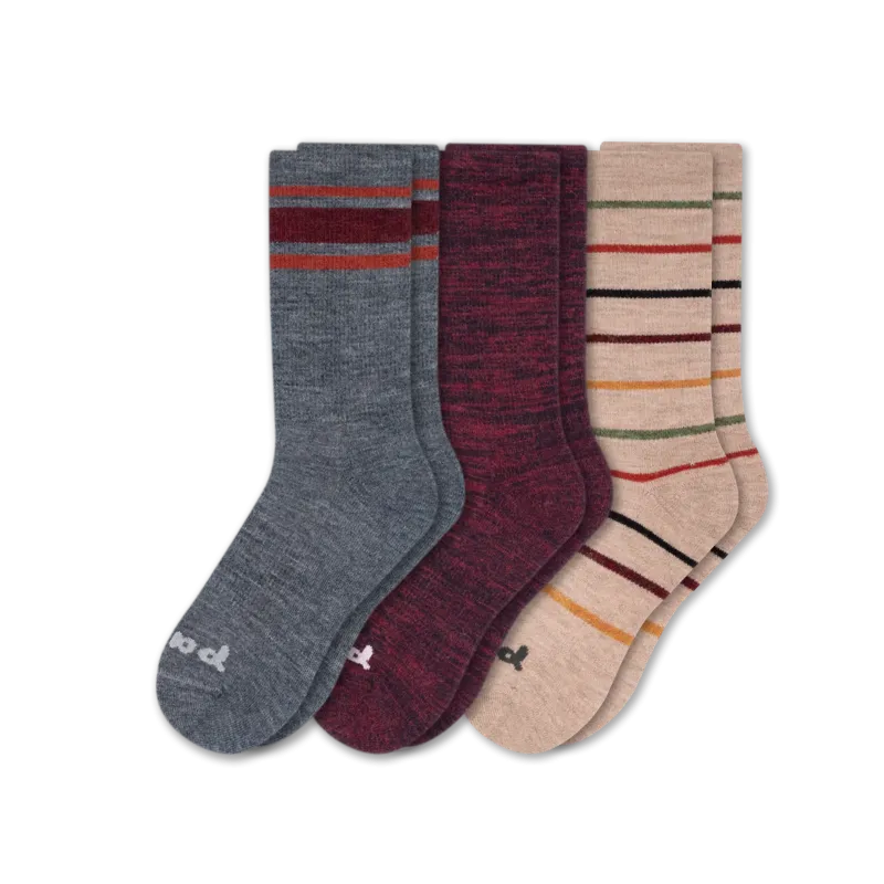 3 Pack - Men's Crew Pacas Socks