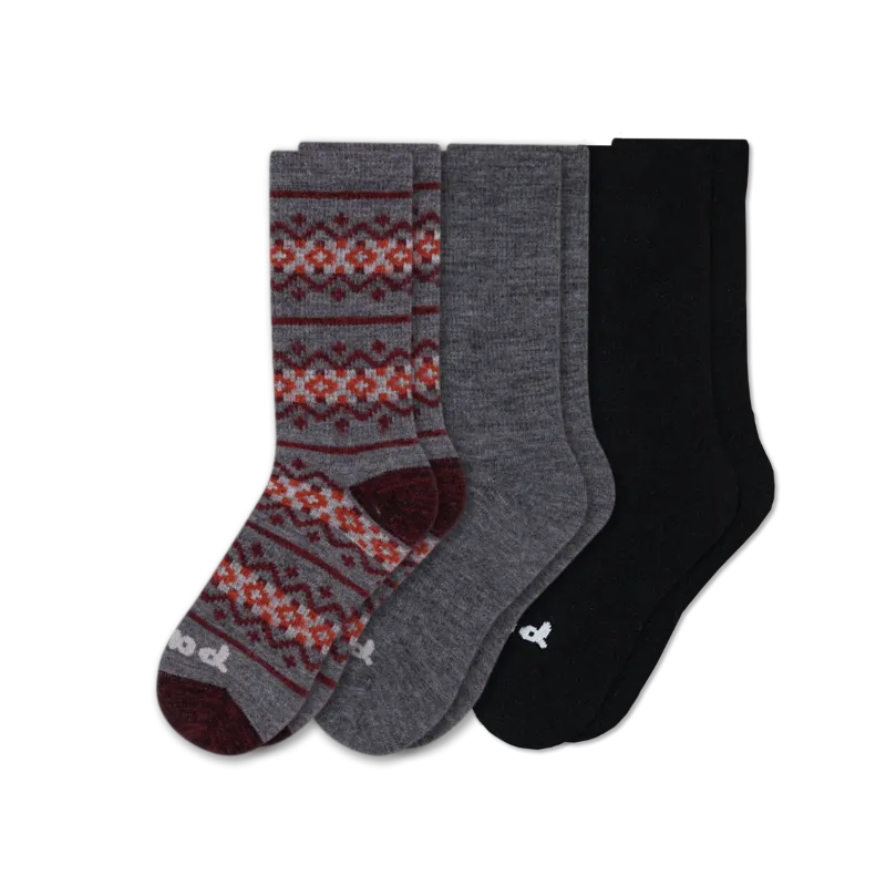 3 Pack - Men's Crew Pacas Socks