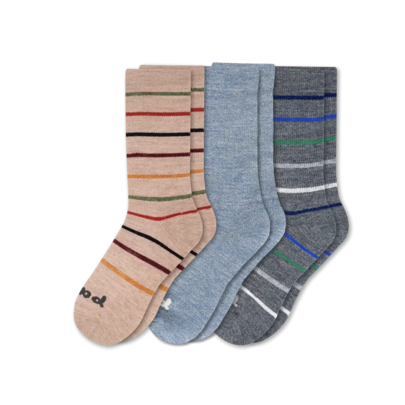 3 Pack - Men's Crew Pacas Socks