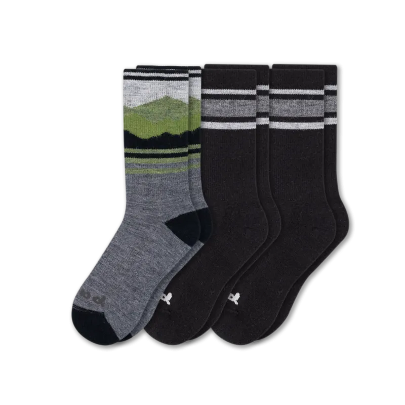 3 Pack - Men's Crew Pacas Socks