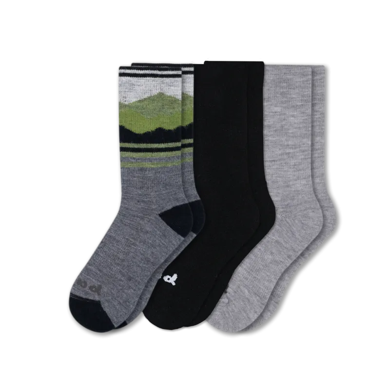 3 Pack - Men's Crew Pacas Socks