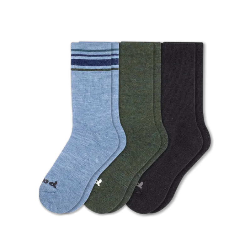 3 Pack - Men's Crew Pacas Socks