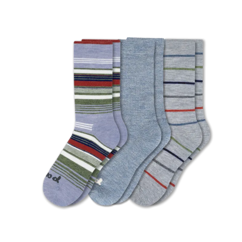 3 Pack - Men's Crew Pacas Socks