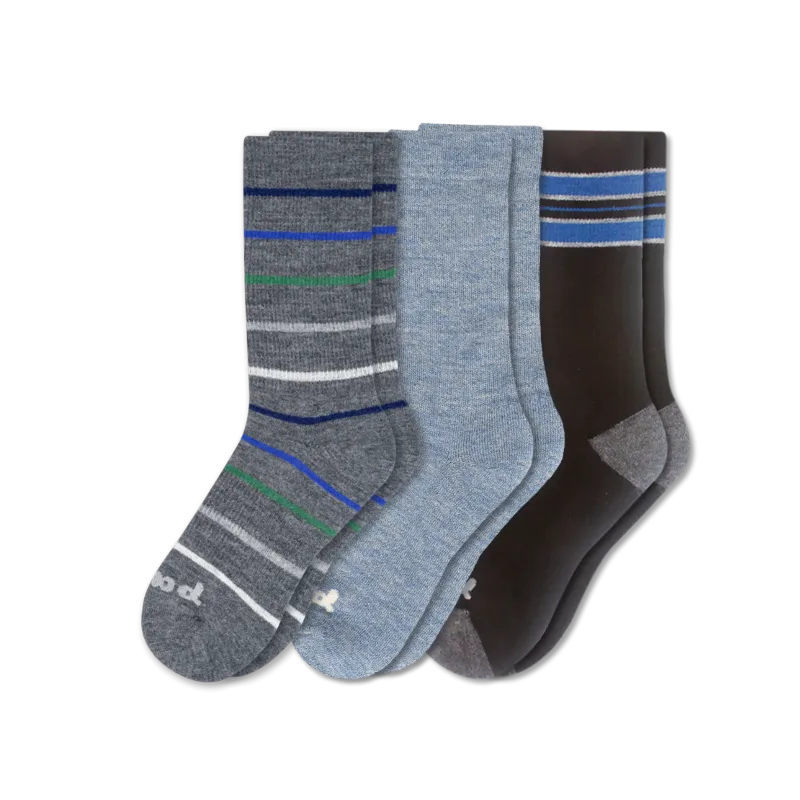 3 Pack - Men's Crew Pacas Socks
