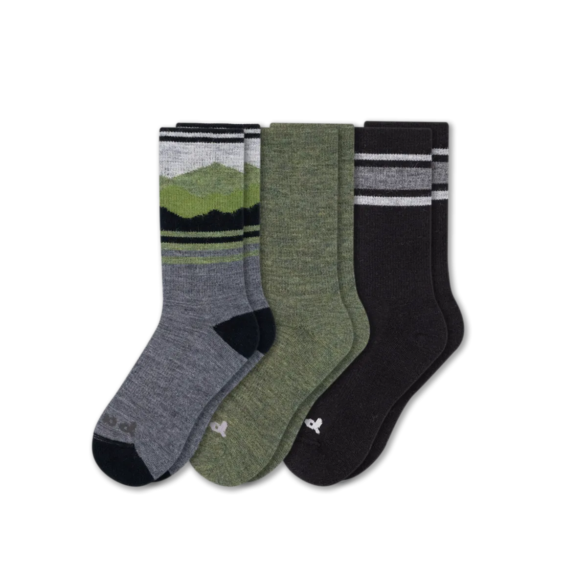 3 Pack - Men's Crew Pacas Socks