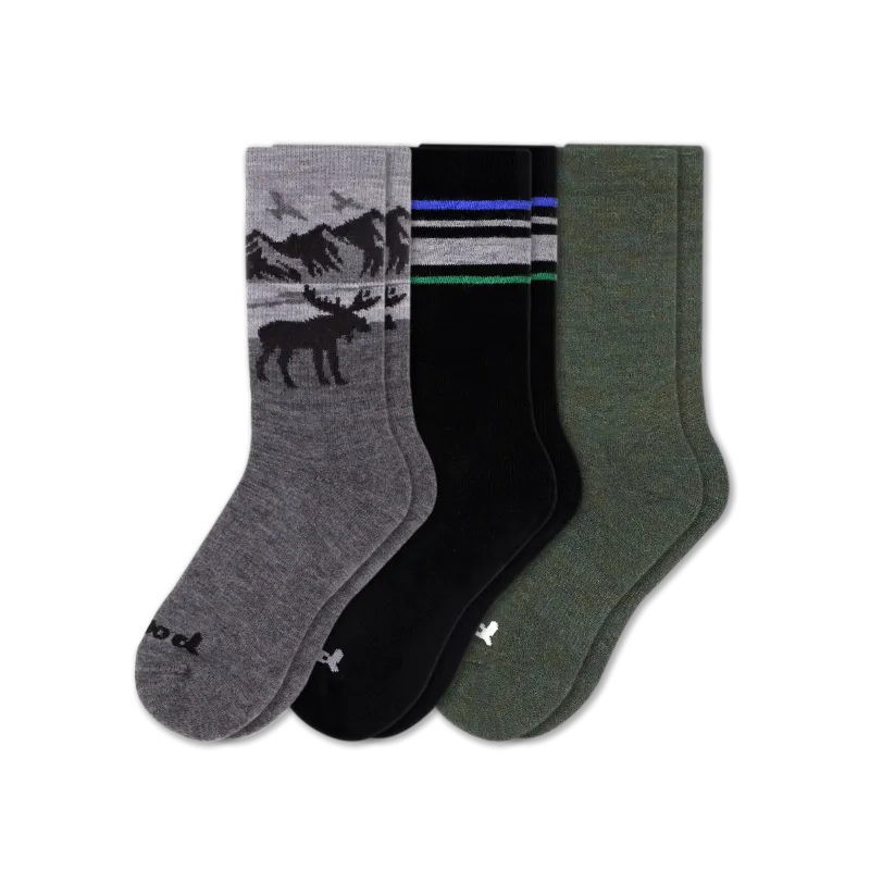 3 Pack - Men's Crew Pacas Socks