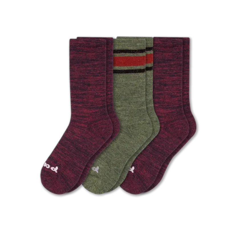 3 Pack - Men's Crew Pacas Socks