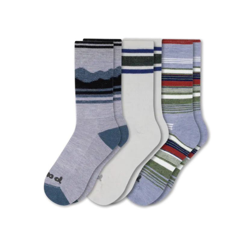3 Pack - Men's Crew Pacas Socks