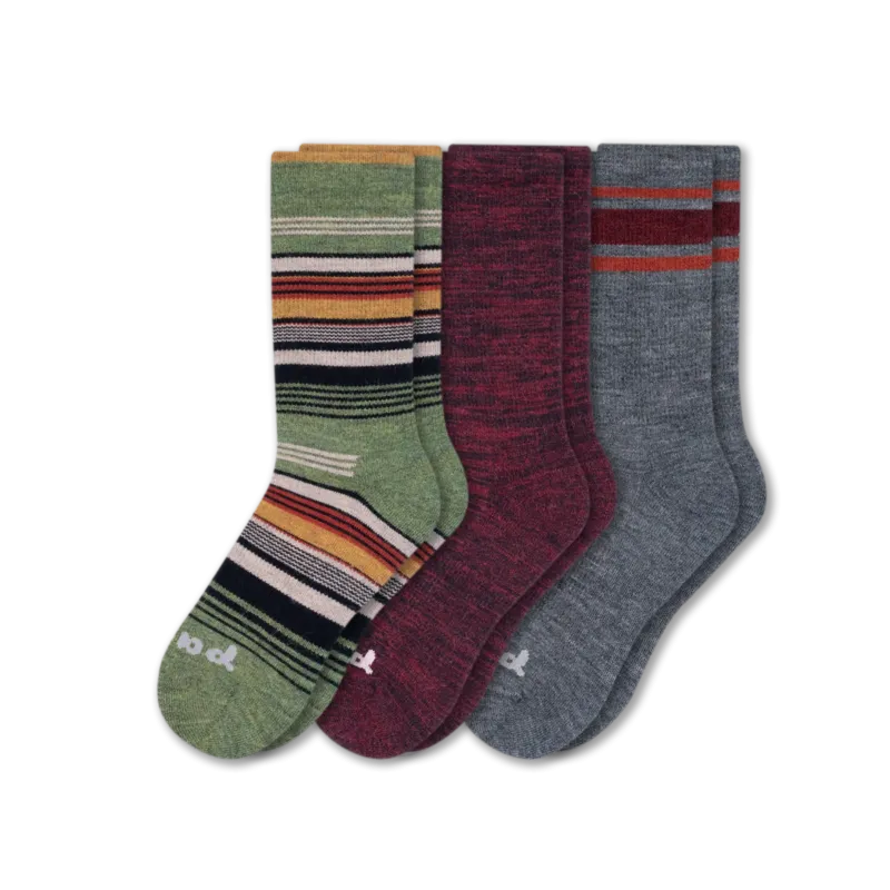 3 Pack - Men's Crew Pacas Socks