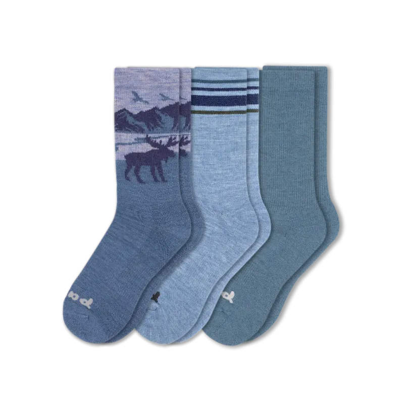 3 Pack - Men's Crew Pacas Socks