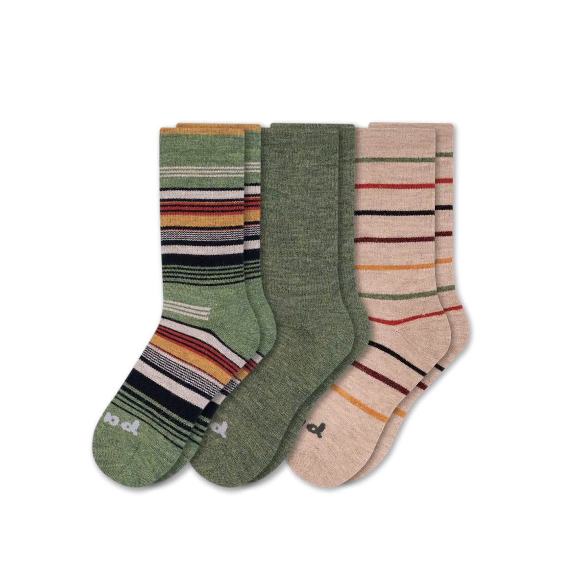 3 Pack - Men's Crew Pacas Socks