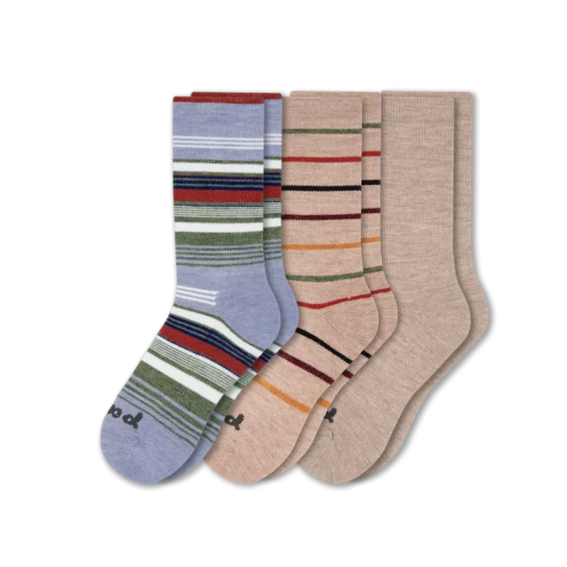 3 Pack - Men's Crew Pacas Socks