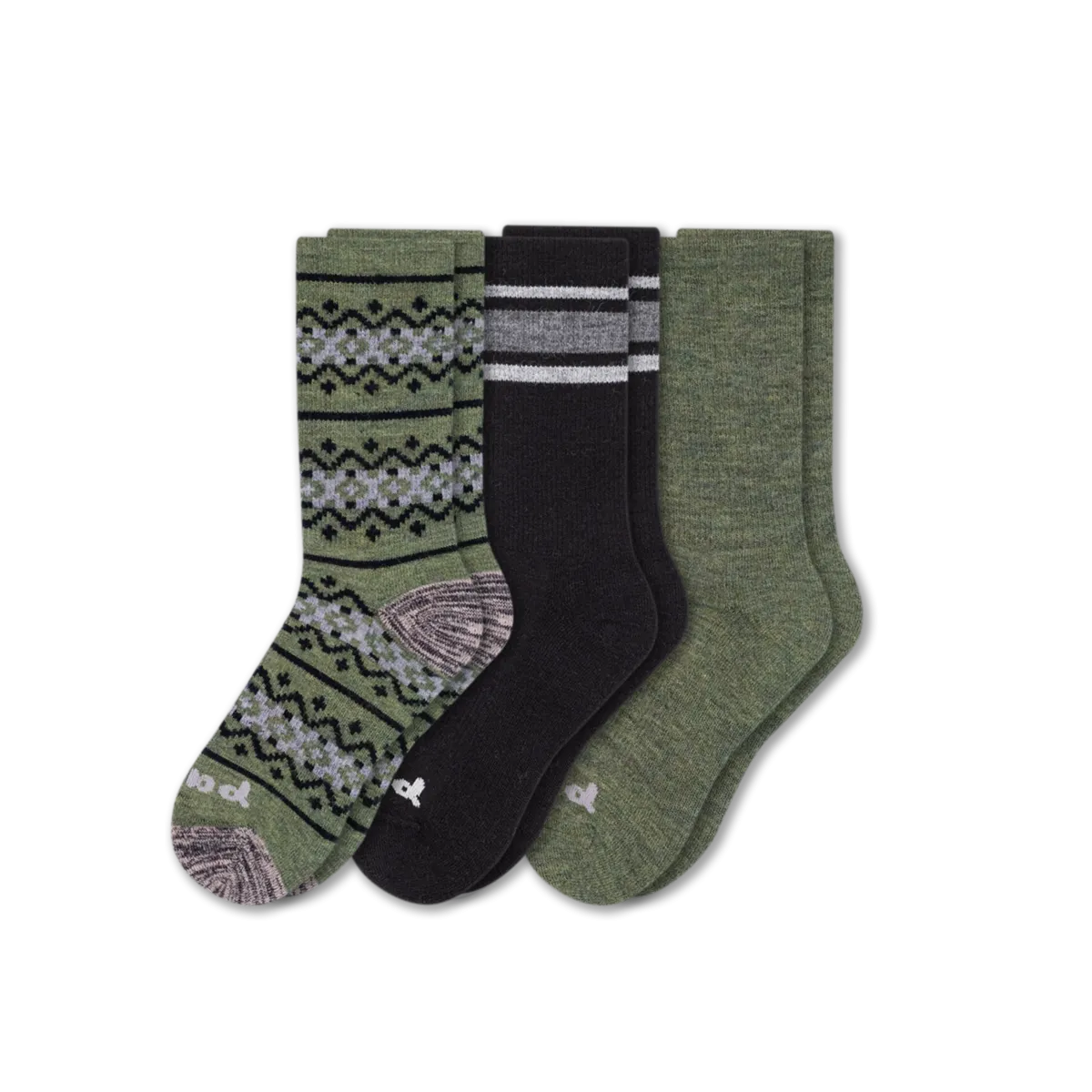 3 Pack - Men's Crew Pacas Socks