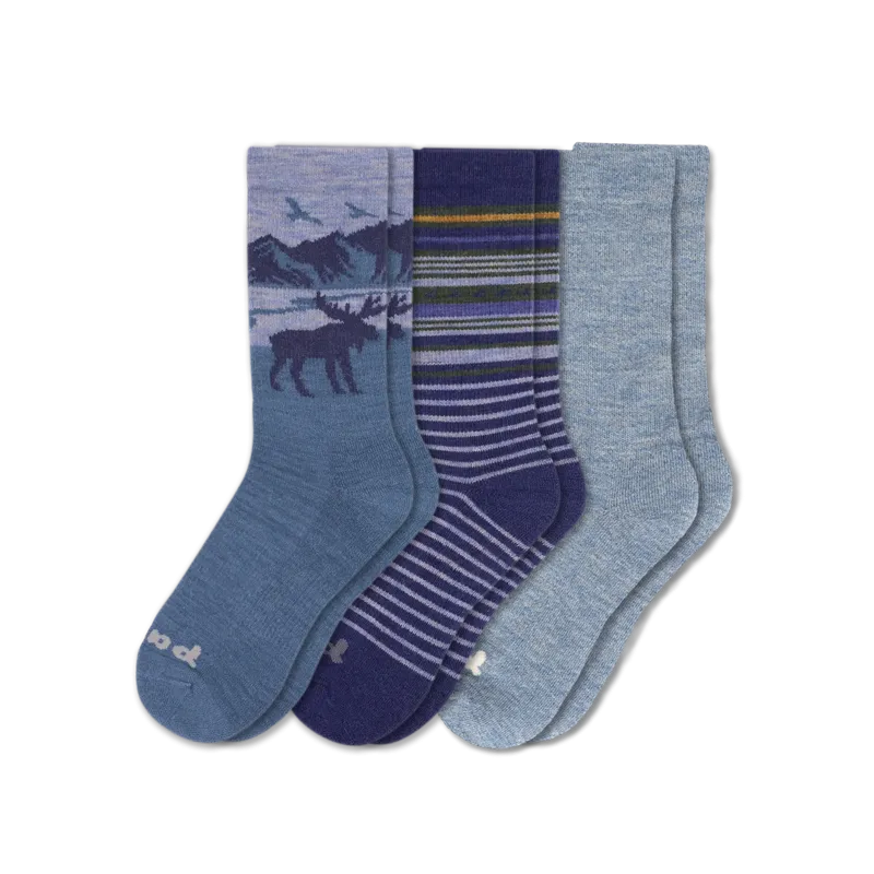 3 Pack - Men's Crew Pacas Socks