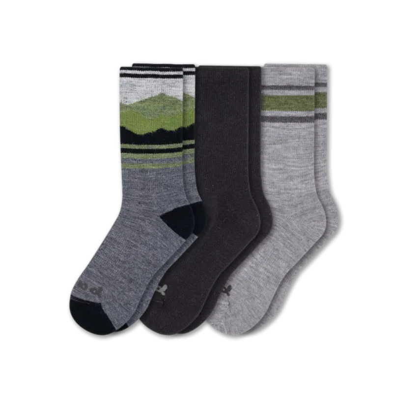 3 Pack - Men's Crew Pacas Socks