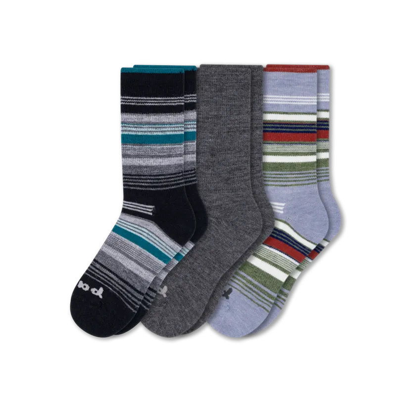3 Pack - Men's Crew Pacas Socks