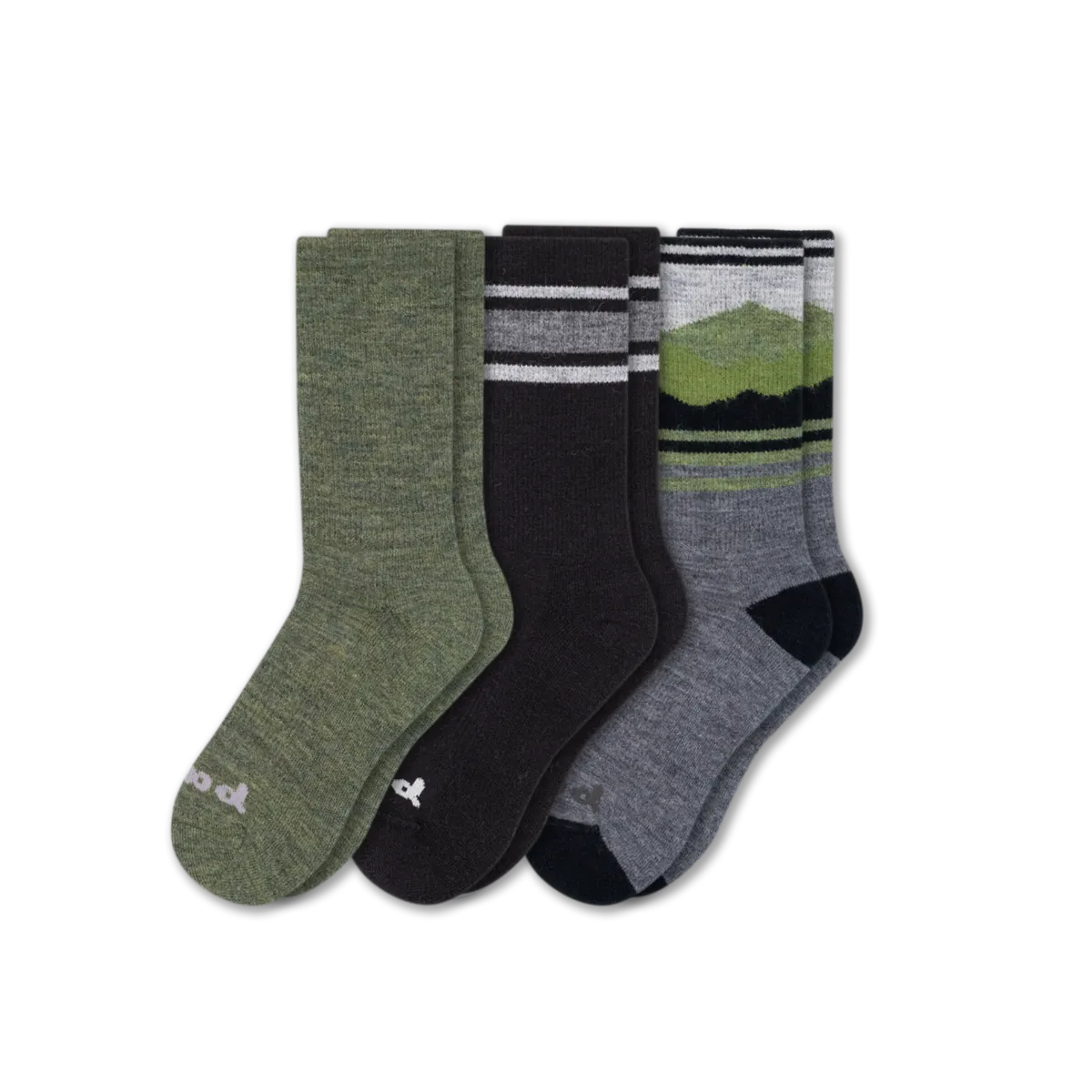 3 Pack - Men's Crew Pacas Socks